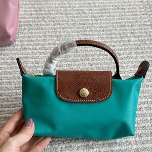 🎀 LONGCHAMP Mini Leather Crossbody Bag - Adorable & Chic